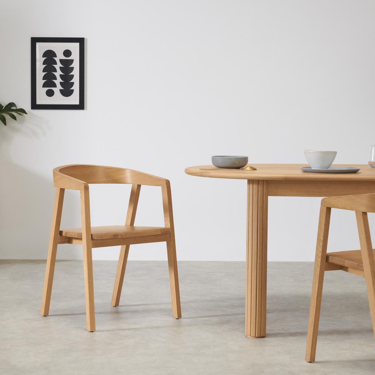 Robson Carver Dining Chair, Oak – image 4