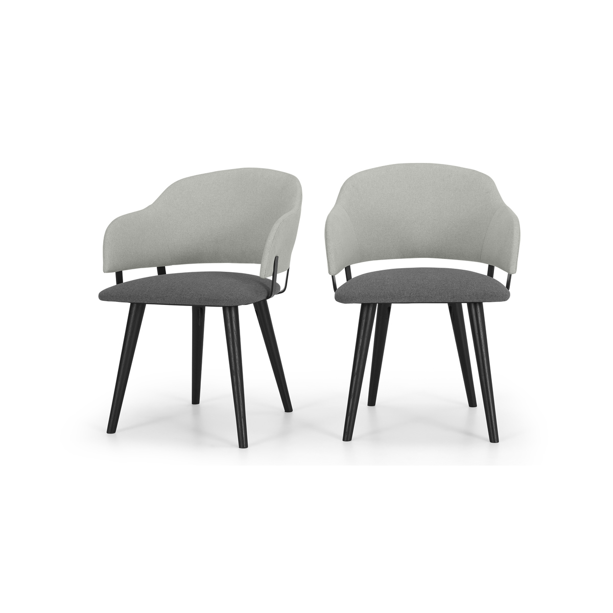 Set of 2 Neilson Carver Dining Chairs, Marl and Hail Grey – image 2