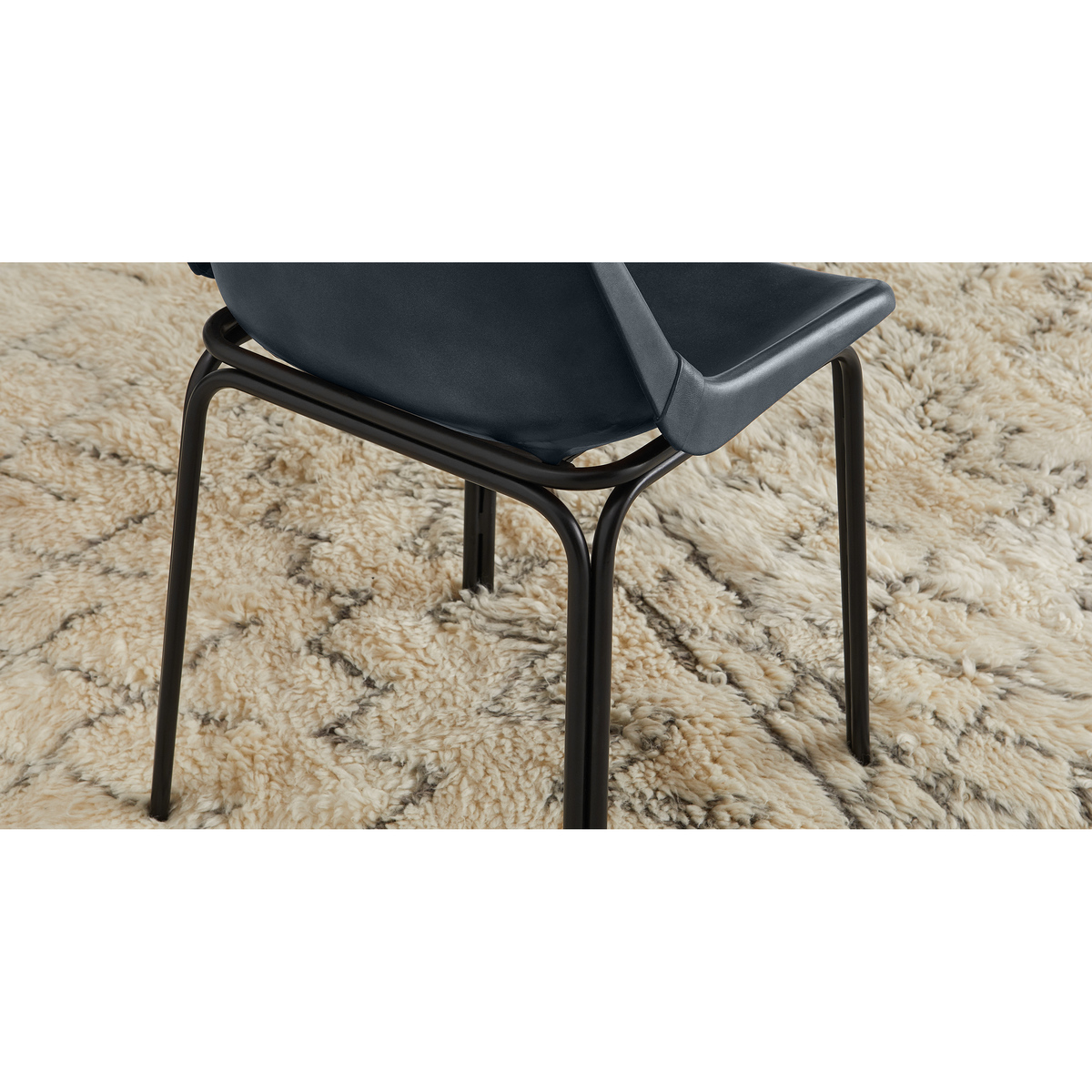 Lodi Set of 2 Dining Chairs, Grey and Black – image 6