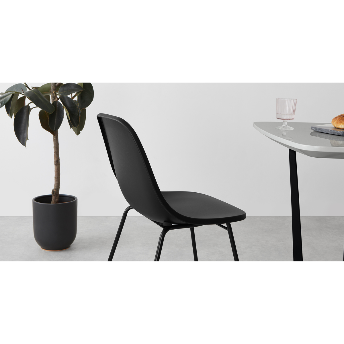 Duggie Set of 2 Dining Chairs, Black – image 4