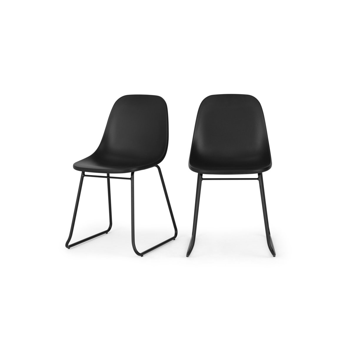 Duggie Set of 2 Dining Chairs, Black – image 5