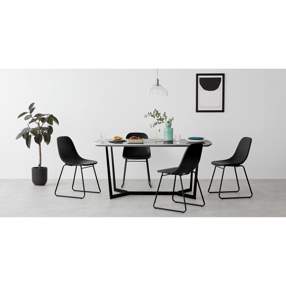 Duggie Set of 2 Dining Chairs, Black – image 6