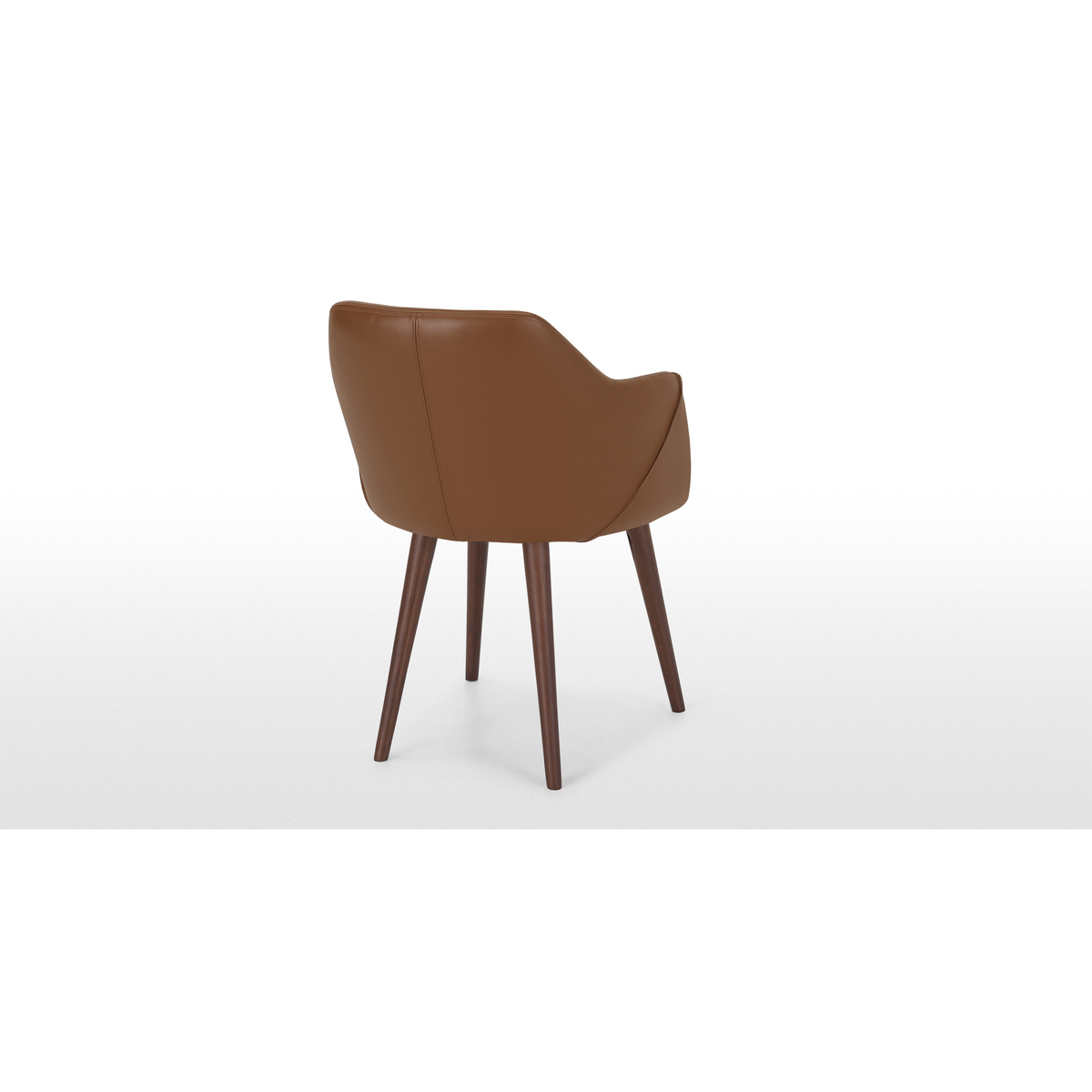 Lule Carver Chair, Tan Leather & Walnut – image 4