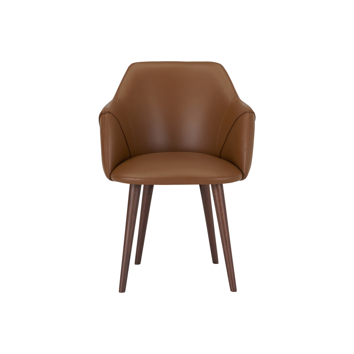 Lule Carver Chair, Tan Leather & Walnut – image 7
