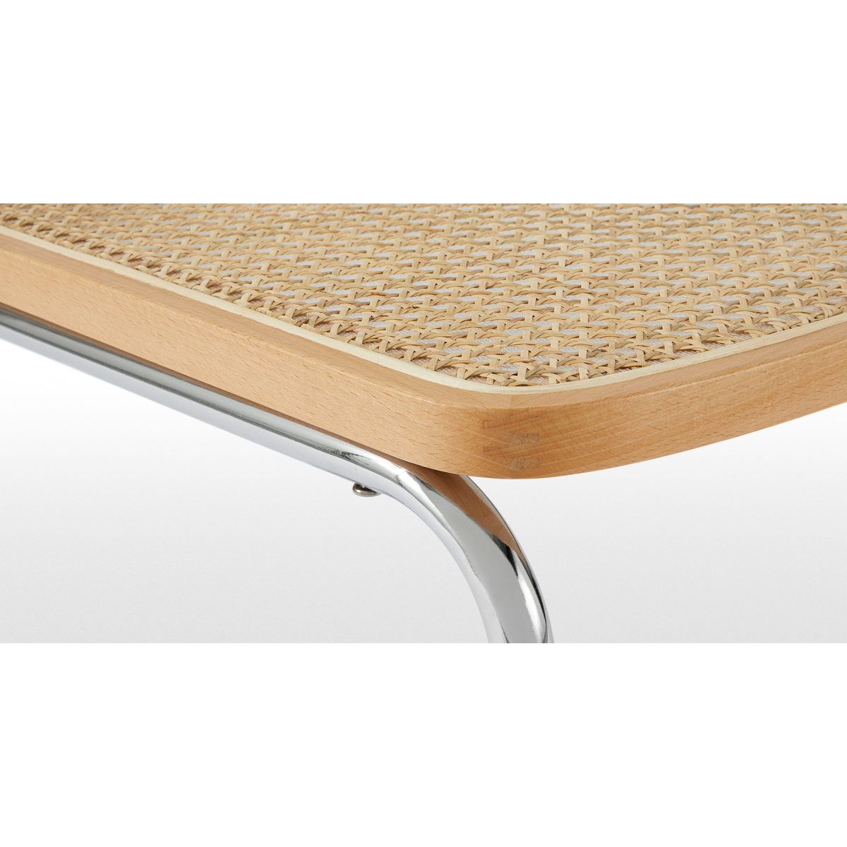Leora Dining Chair, Cane & Chrome – image 3