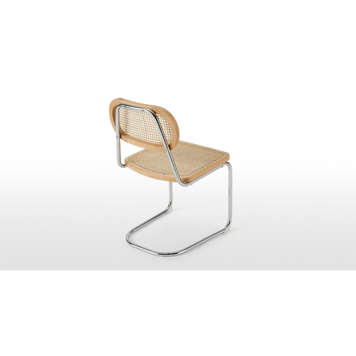Leora Dining Chair, Cane & Chrome – image 4