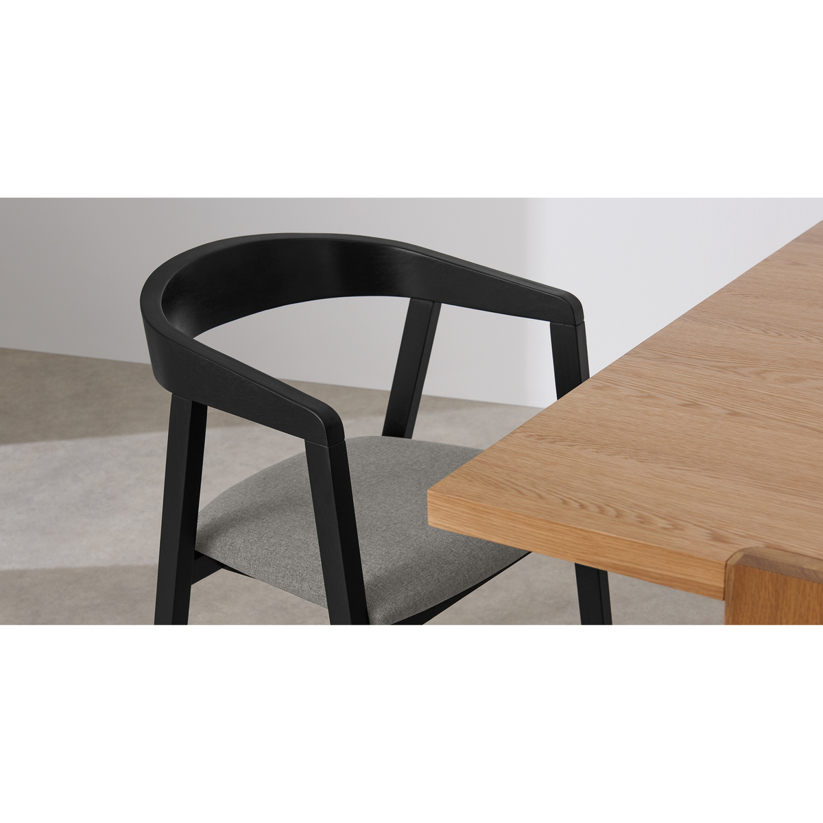 Placido Carver Dining Chair, Black & Cool Grey – image 3