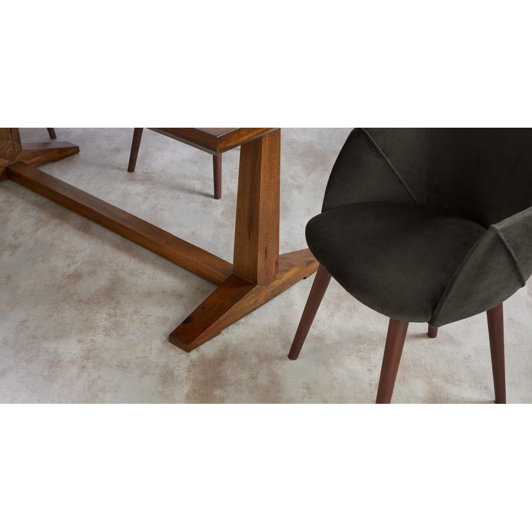 Lule - Set of 2 Lule Dining Chairs, Otter Grey Velvet – image 3