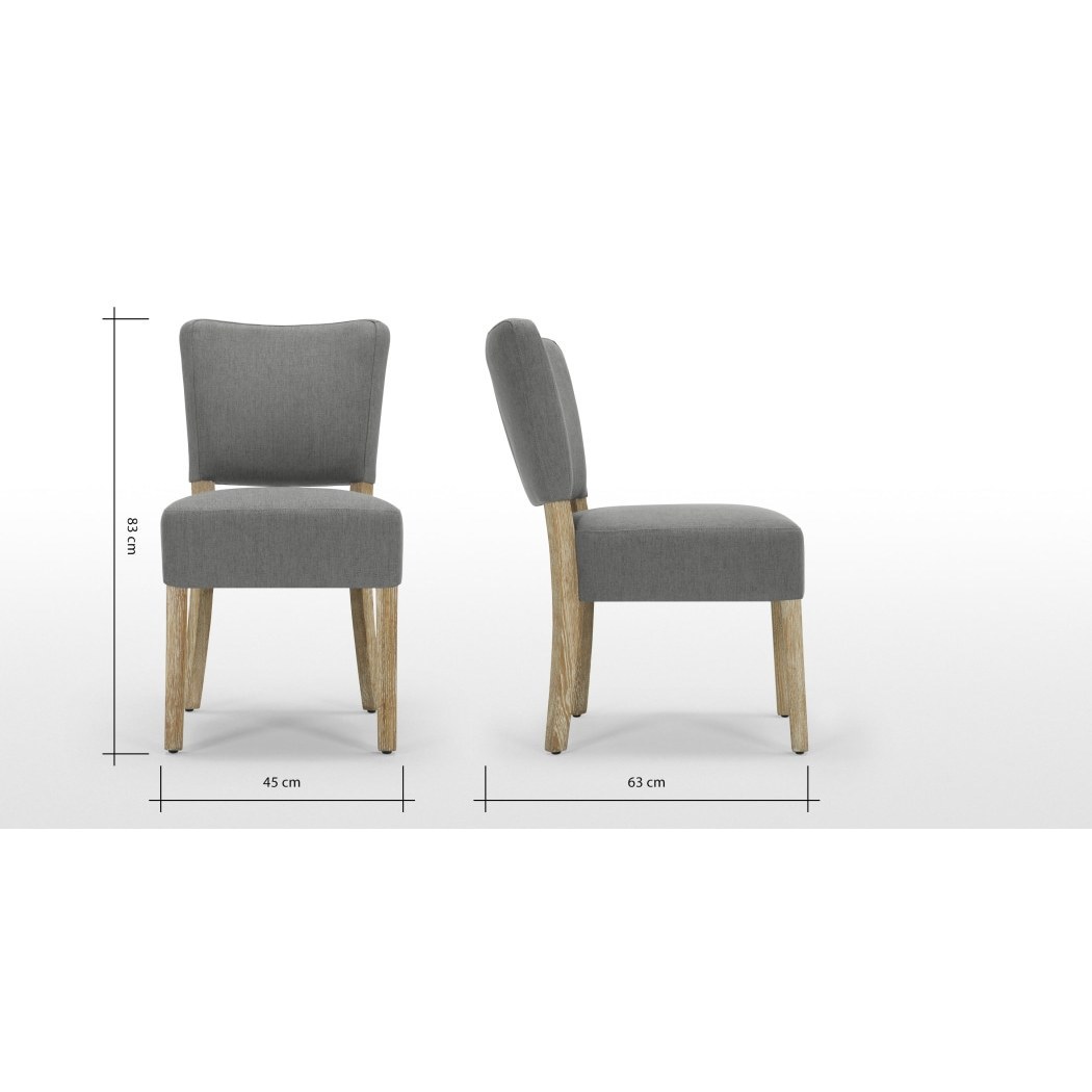 Irvington - Set of 2 Irvington Dining Chairs, Graphite Grey – image 6