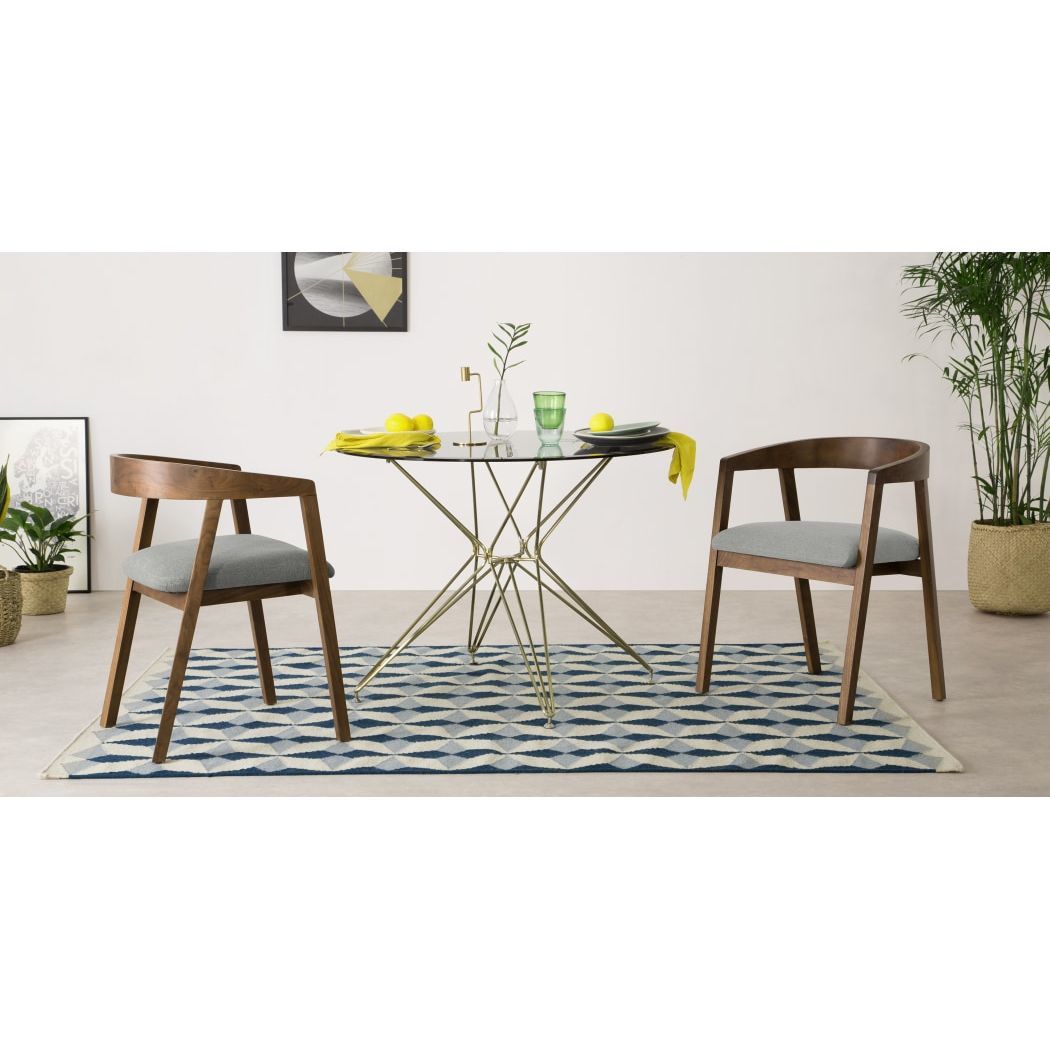 Placido - Placido Carver Dining Chair, Hail Grey – image 2