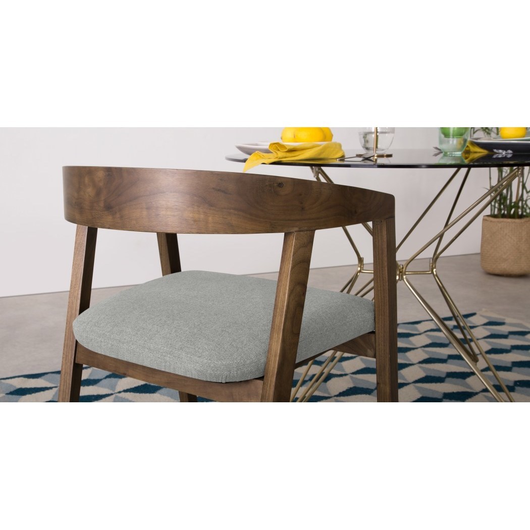 Placido - Placido Carver Dining Chair, Hail Grey – image 3