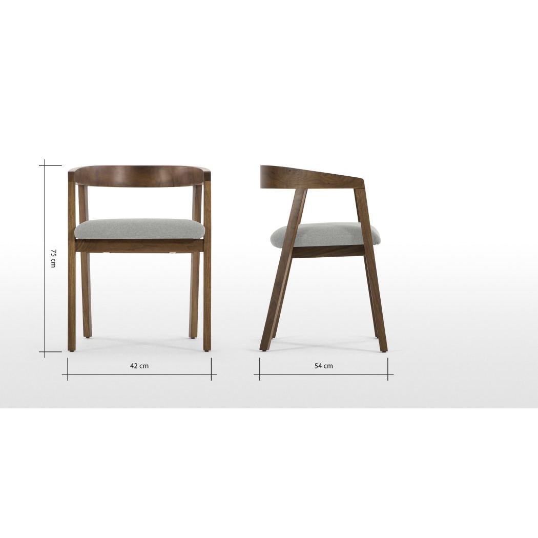 Placido - Placido Carver Dining Chair, Hail Grey – image 6