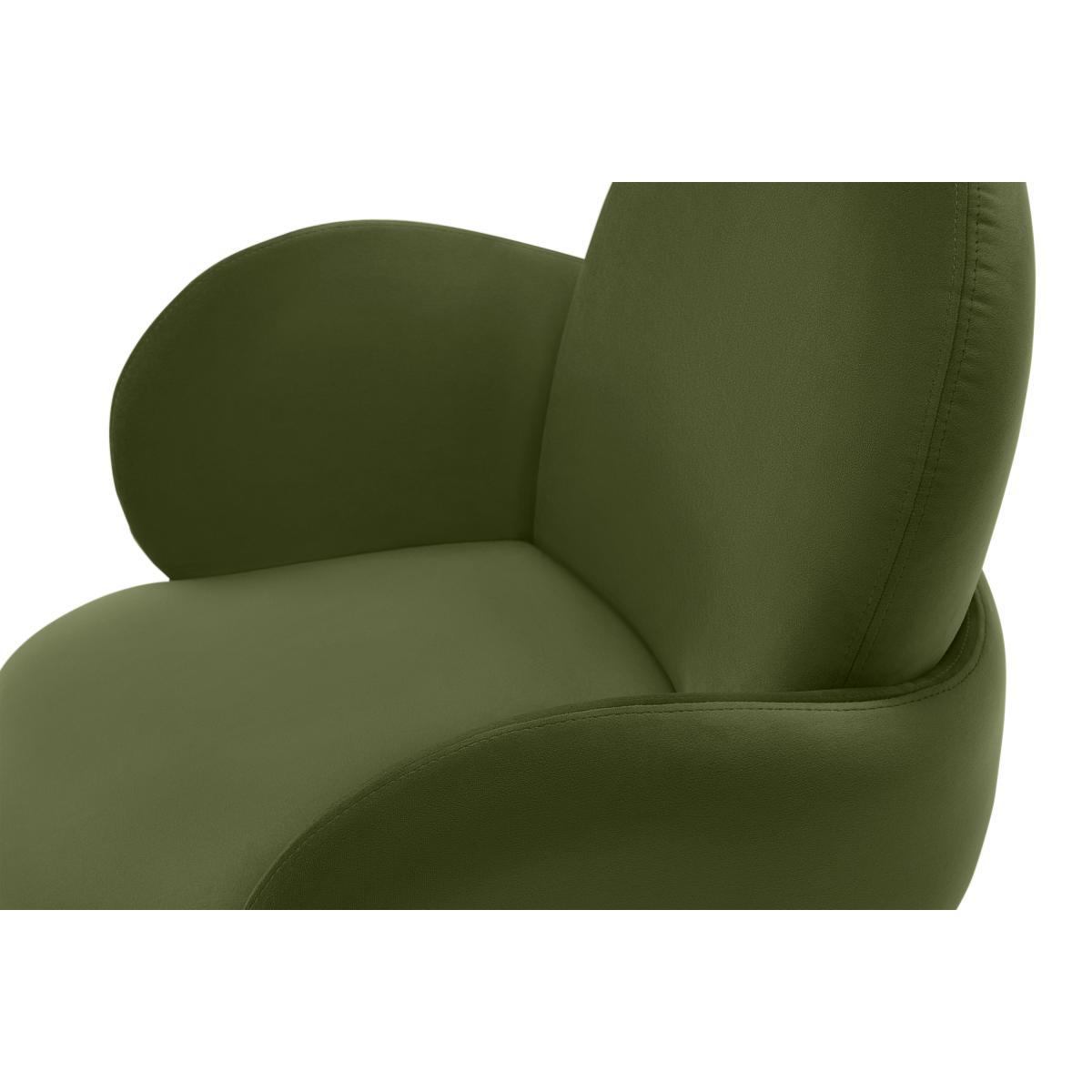 Bonnie Dining Chair, Ivy Green Velvet with Black Legs – image 7