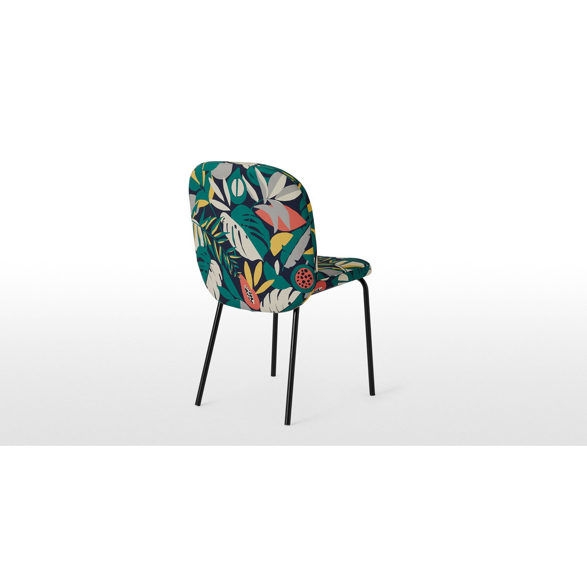 Safia Dining Chair, Curator Print & Black Legs – image 4