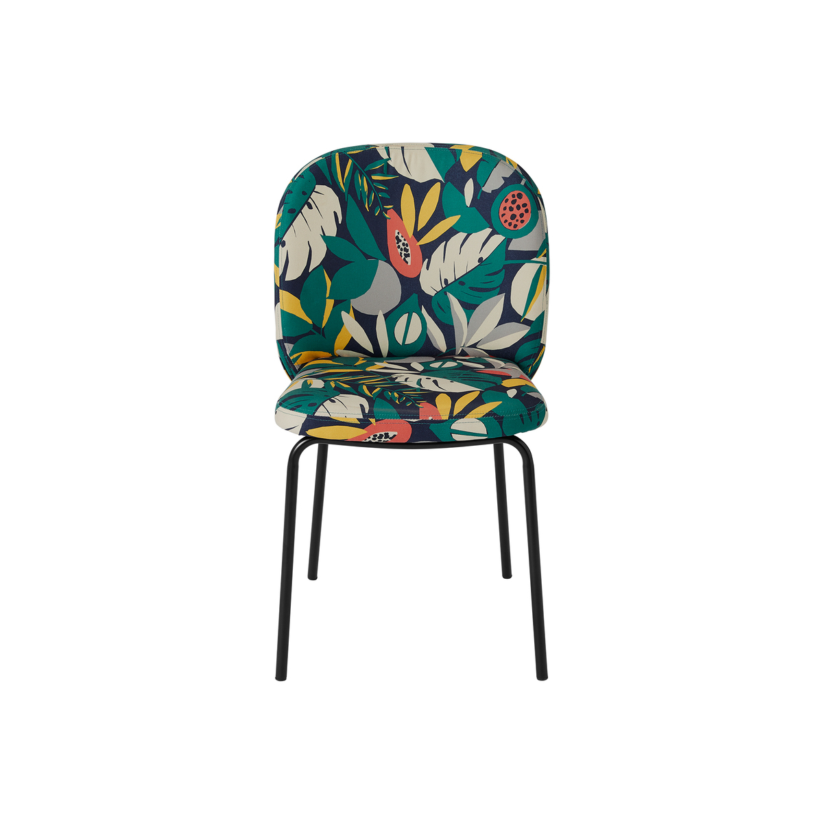 Safia Dining Chair, Curator Print & Black Legs – image 7