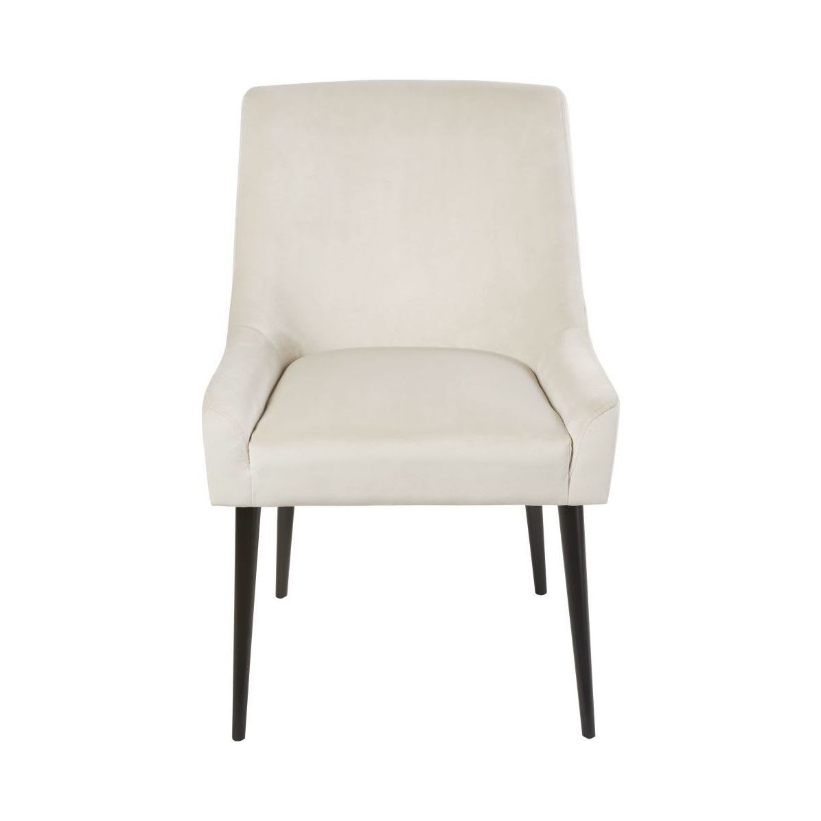 OTTO - Ecru Velvet and Birch Chair – image 2