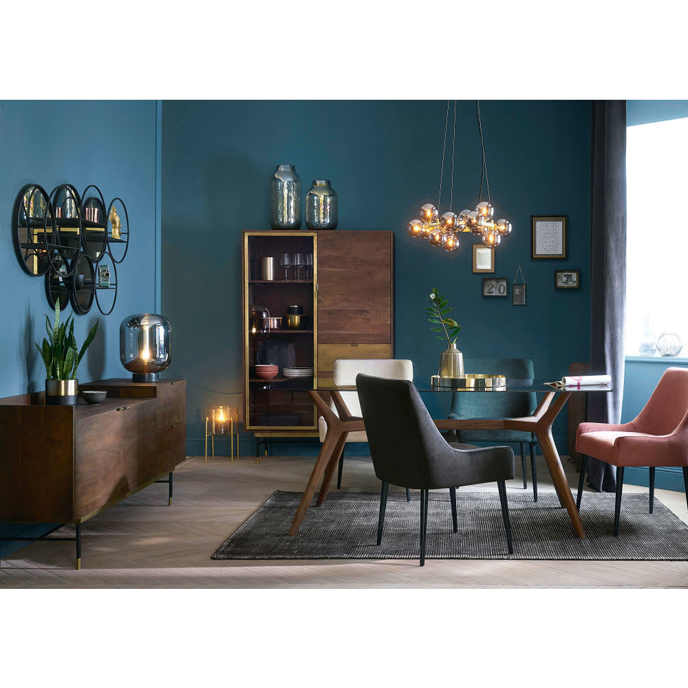 OTTO - Ecru Velvet and Birch Chair – image 4
