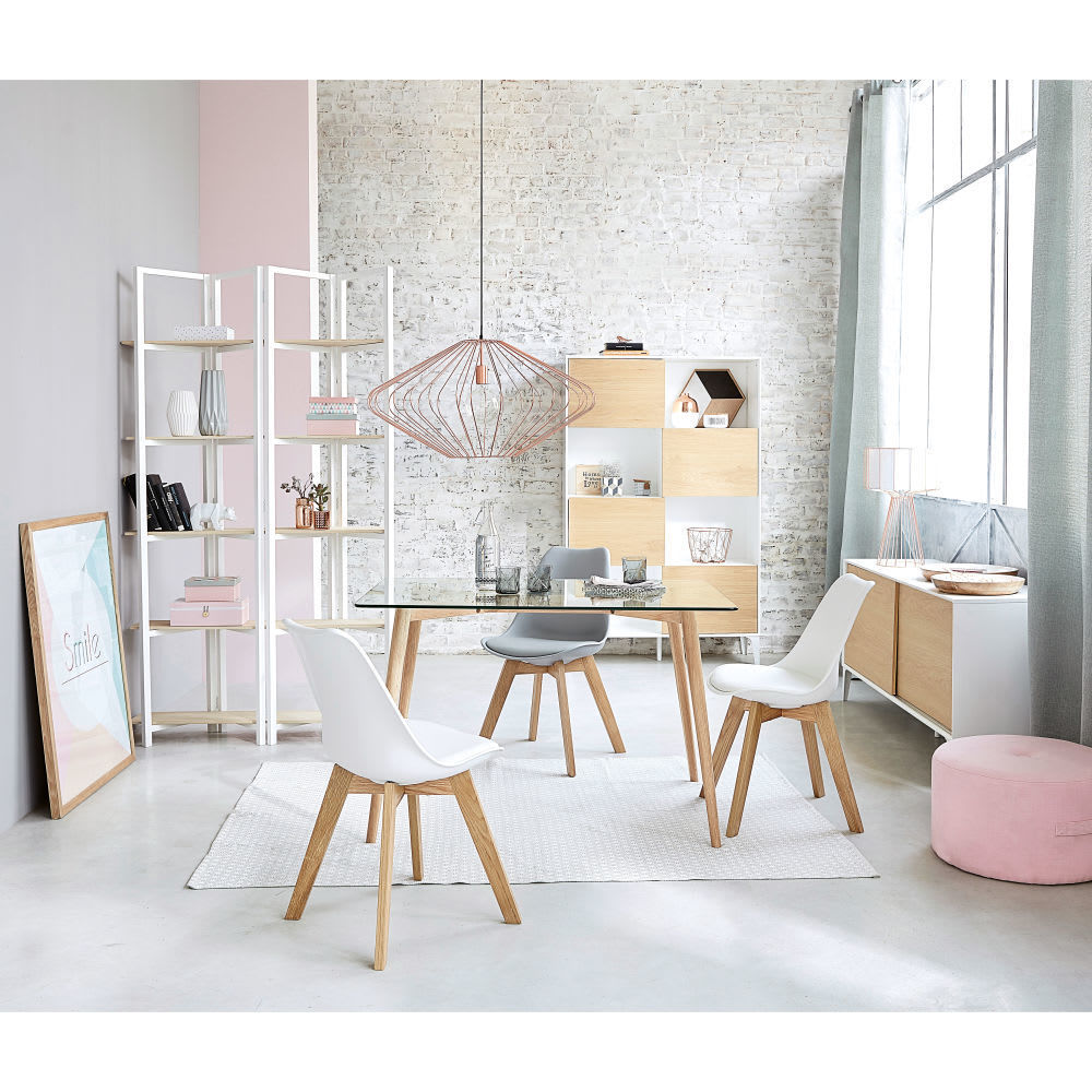 ICE - White Scandinavian Chair with Solid Oak – image 6