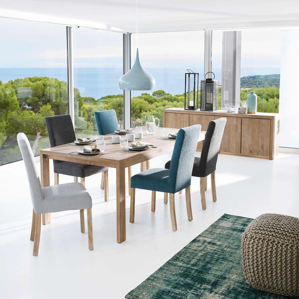 MARGAUX - 2 White Finish Pine Chairs for Covering – image 2