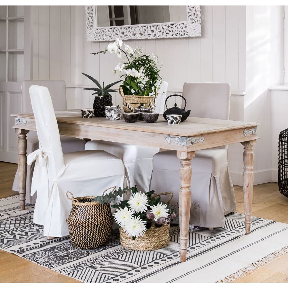 MARGAUX - 2 White Finish Pine Chairs for Covering – image 13