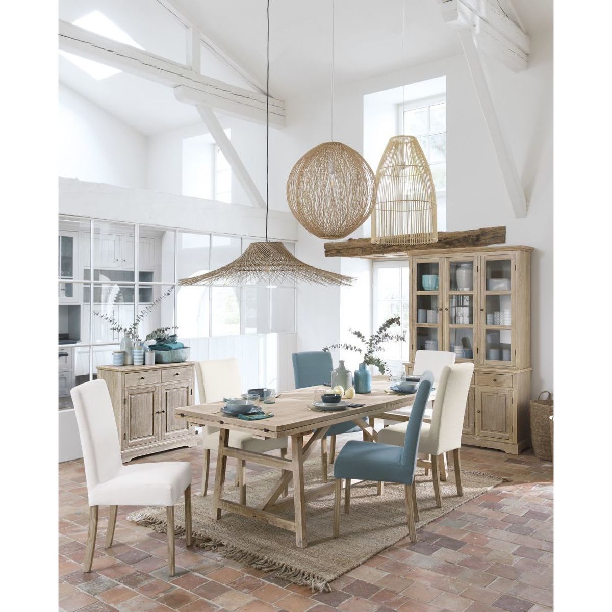 MARGAUX - 2 White Finish Pine Chairs for Covering – image 19