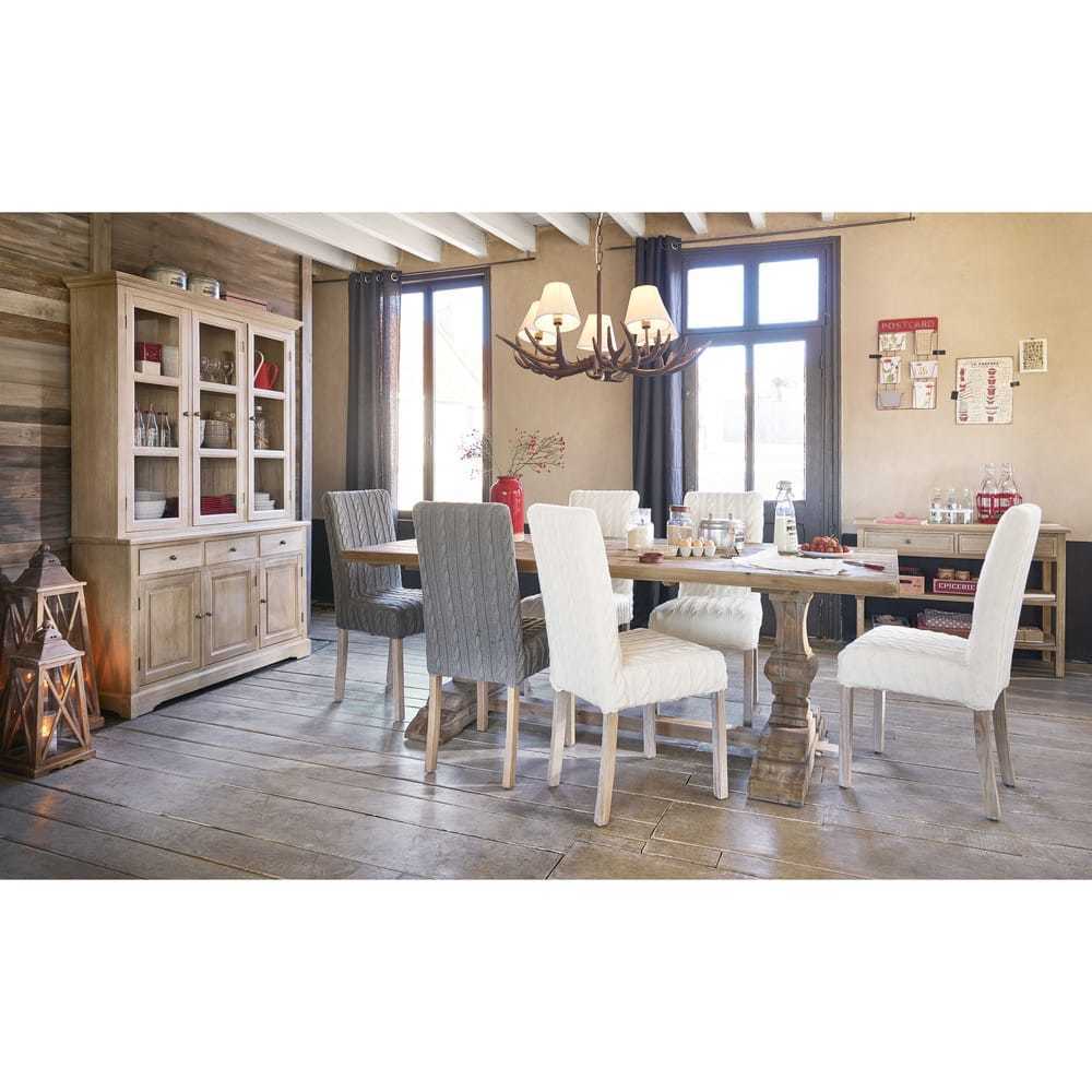 MARGAUX - 2 White Finish Pine Chairs for Covering – image 3