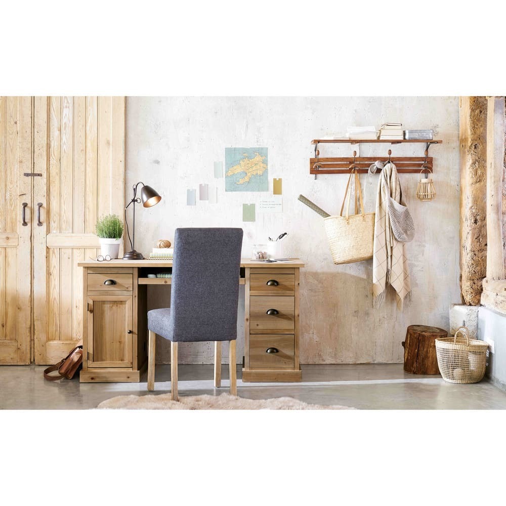 MARGAUX - 2 White Finish Pine Chairs for Covering – image 5