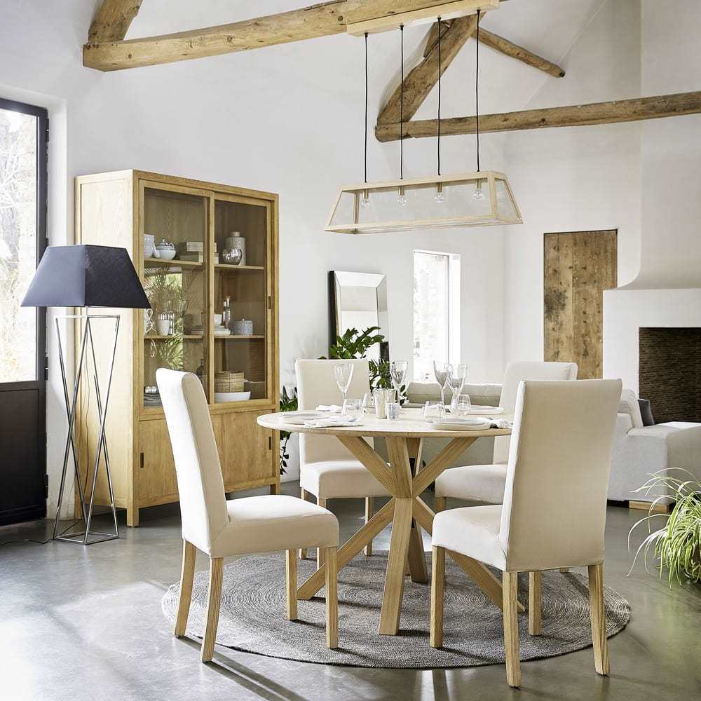 MARGAUX - 2 White Finish Pine Chairs for Covering – image 8