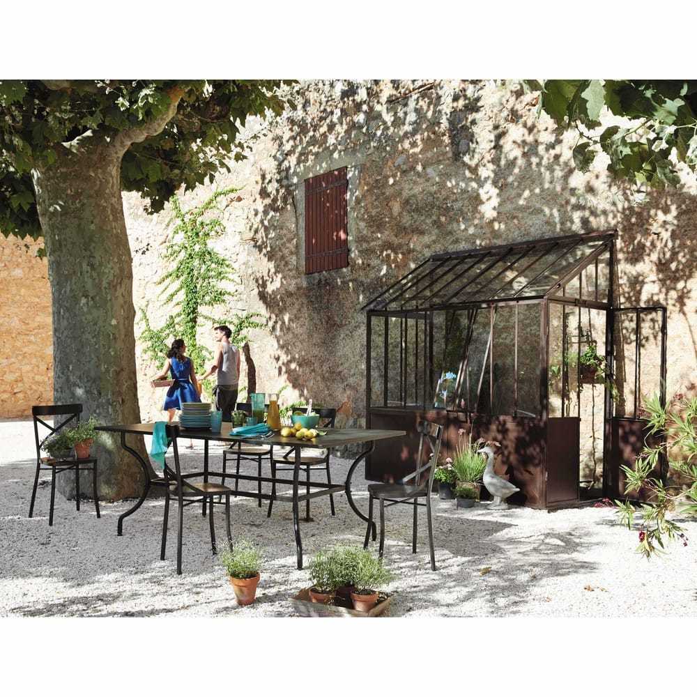 TRADITION - Antiqued Black Metal Garden Chair – image 2