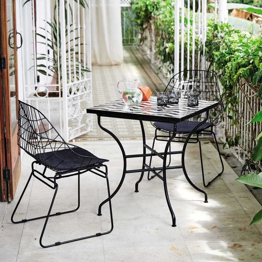 ORSAY - Metal chair in black – image 6