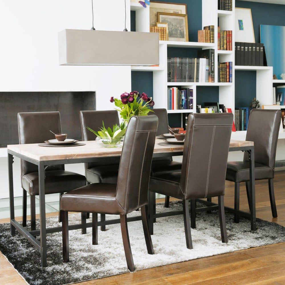 HARVARD - Leather Chair in Brown – image 2