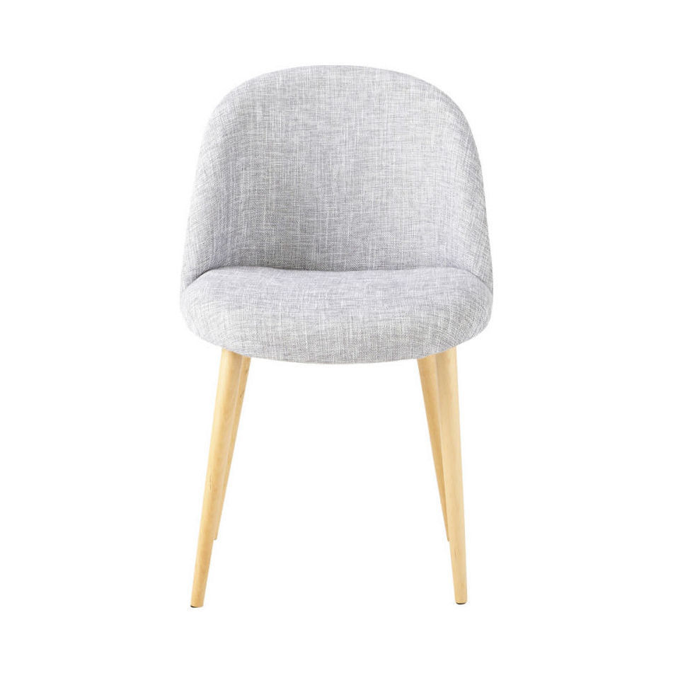 MAURICETTE - Light Grey Marl and Birch Vintage Chair