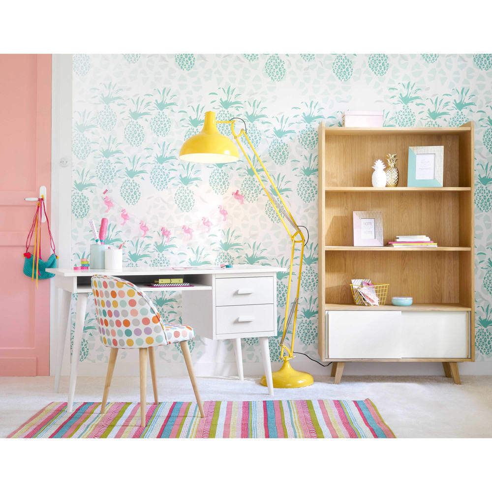 MAURICETTE - Polka Dot Patterned Vintage Chair and Solid Birch – image 4