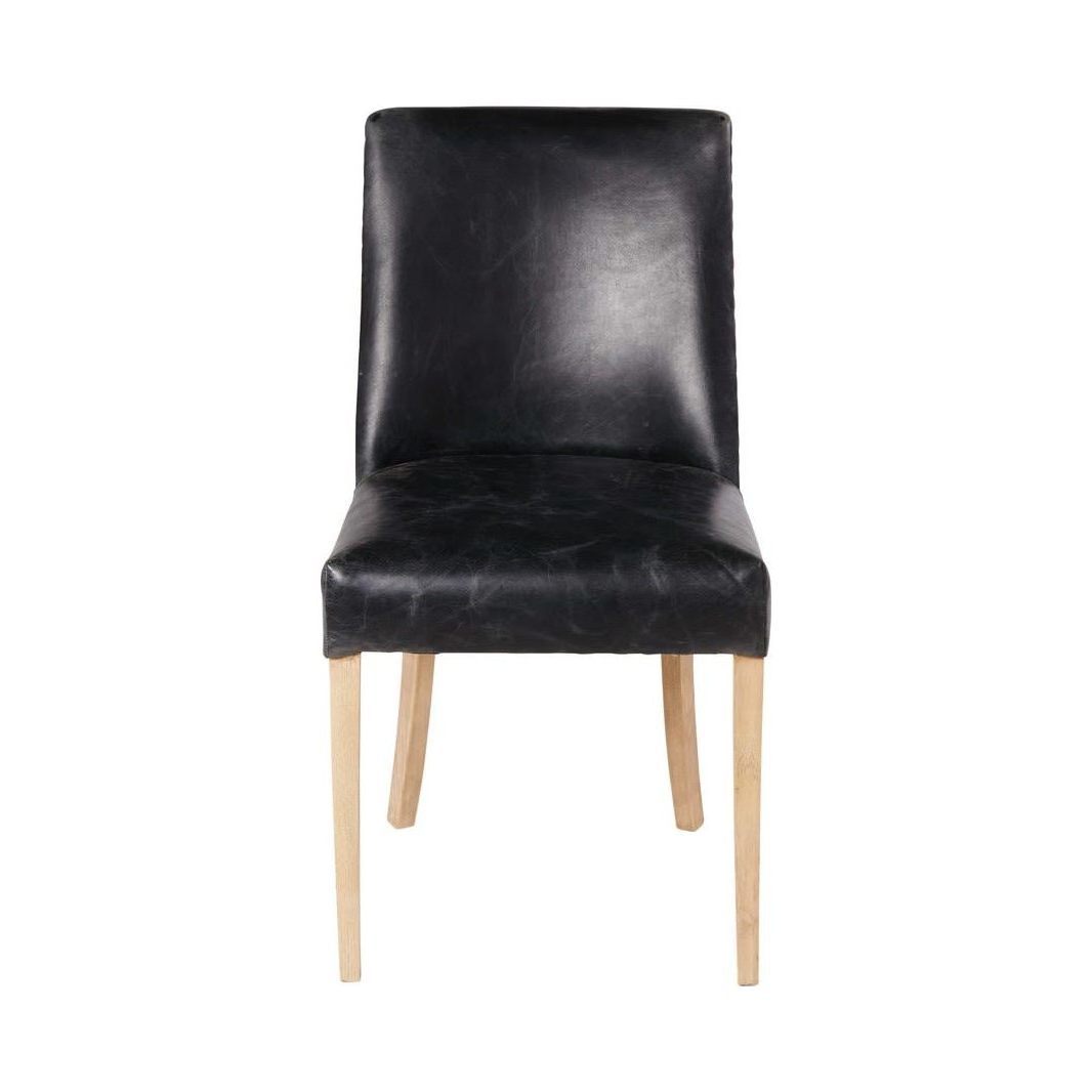 DIANE - Black Leather Chair – image 2