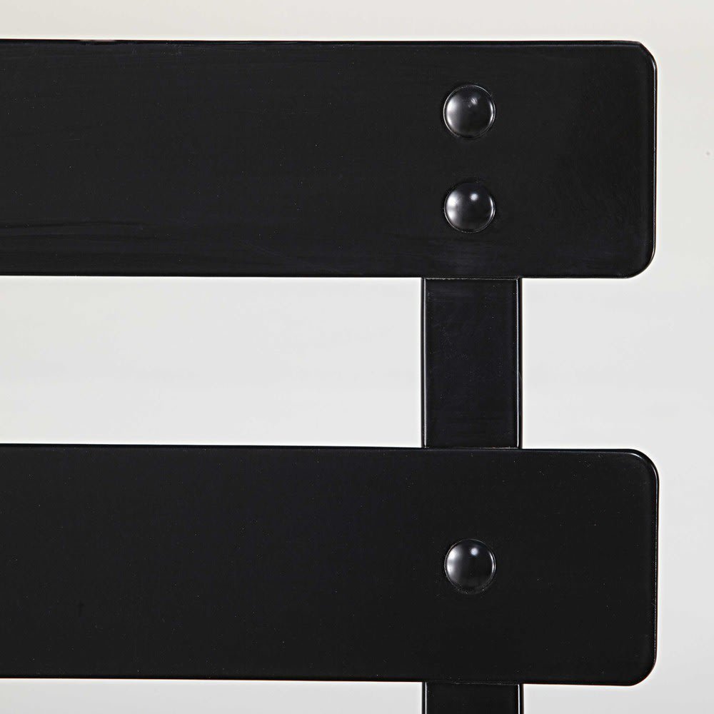 GUINGUETTE - 2 folding chairs in satiny black metal – image 3