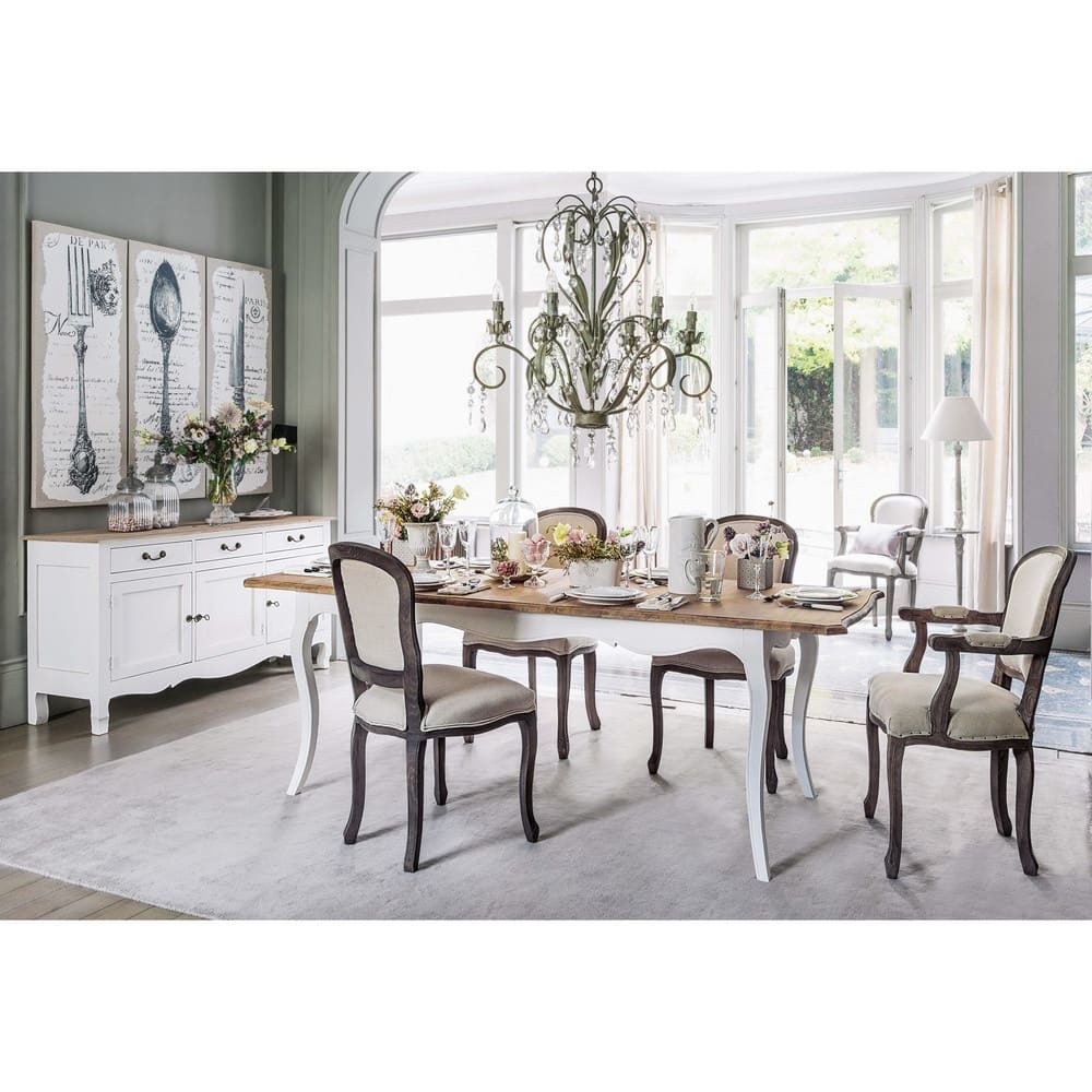 VERSAILLES - Beige Linen Chair – image 5