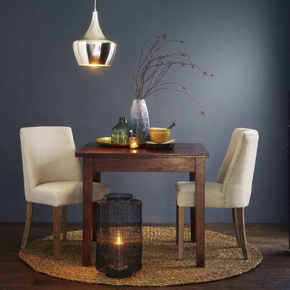 DIANE - Beige linen and bleached oak chair – image 6