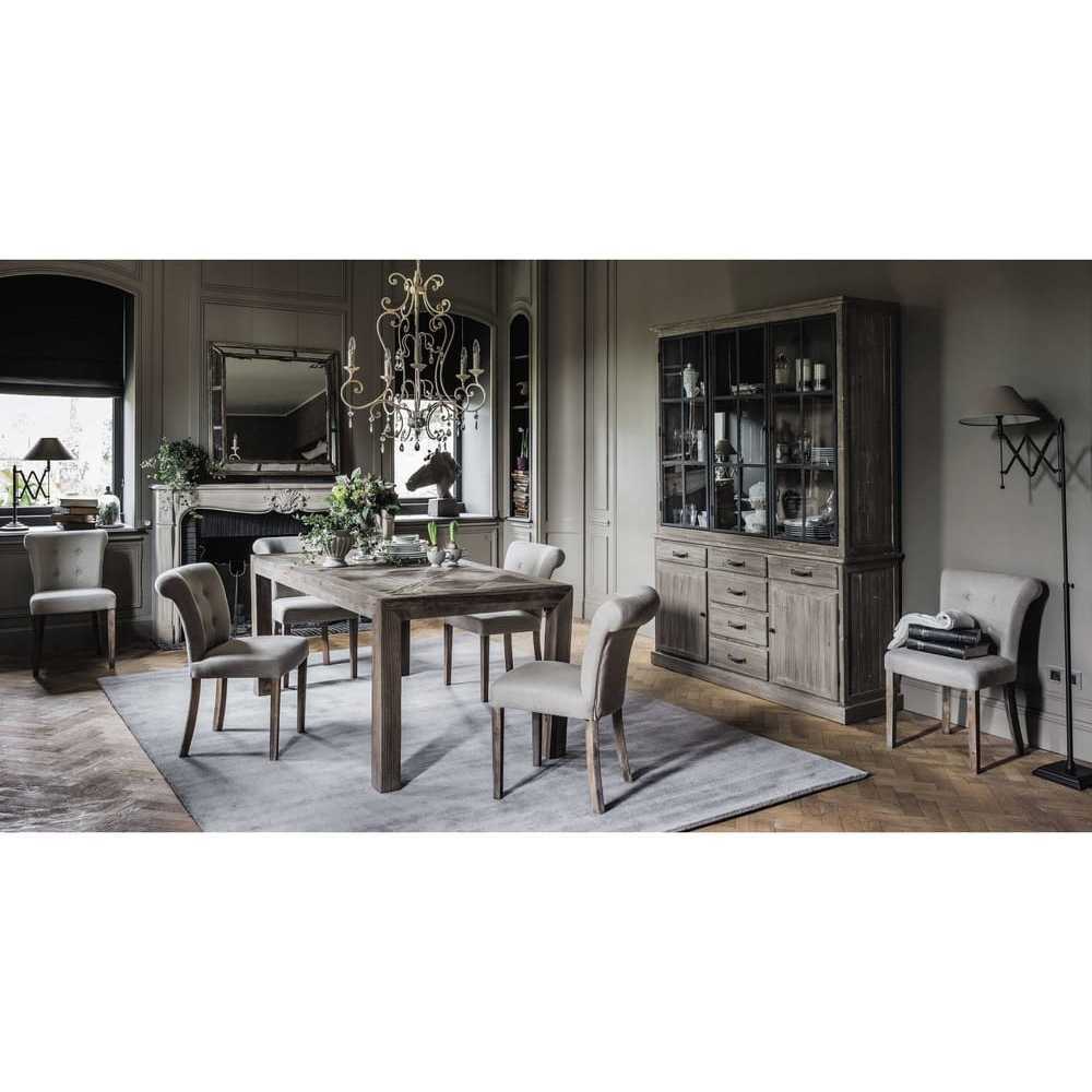 BOUDOIR - Linen button chair in ecru – image 7