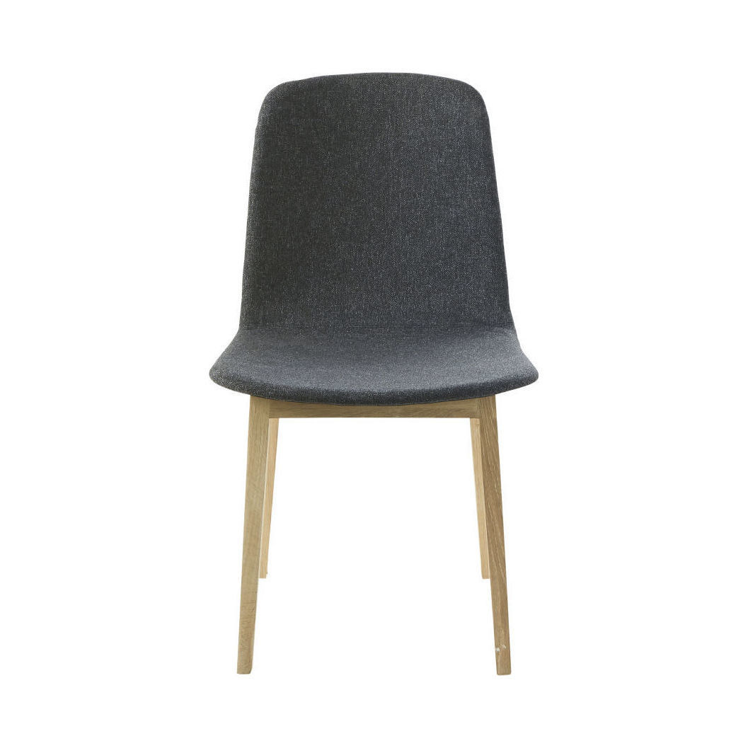 KIM - Grey Chair with Oak Legs – image 2