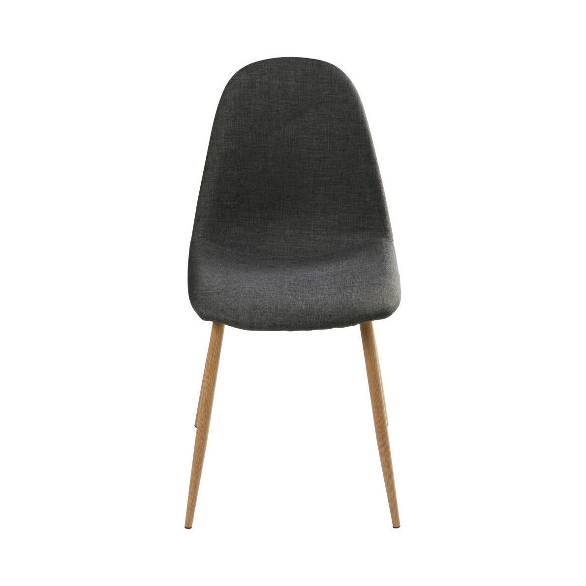 CLYDE - Anthracite Scandinavian Chair with Metal – image 2