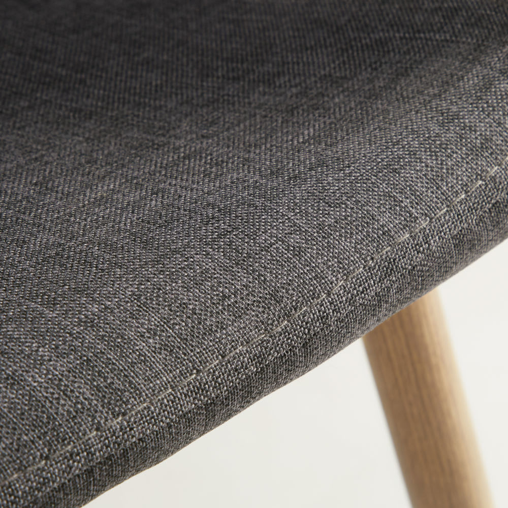 CLYDE - Anthracite Scandinavian Chair with Metal – image 6