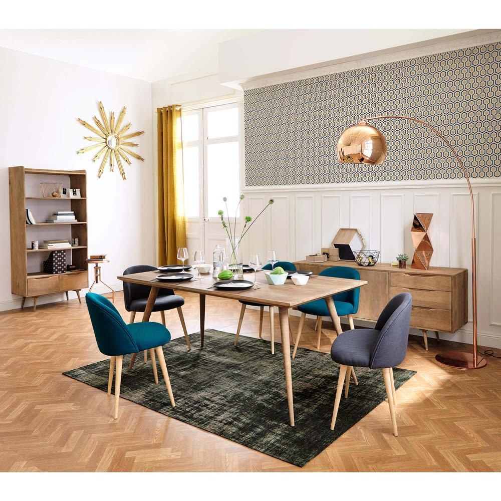 MAURICETTE - Anthracite Grey Vintage Chair with Solid Birch – image 5