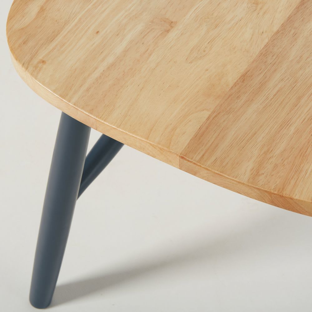 GALA - Dark Blue Rubberwood Chair – image 6