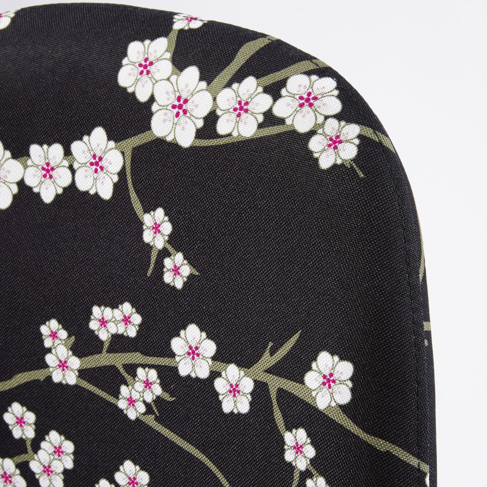 CLYDE - Black Scandinavian-Style Chair with Floral Print – image 4