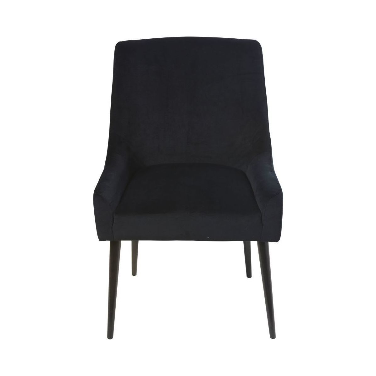 OTTO - Black Velvet and Birch Chair – image 2