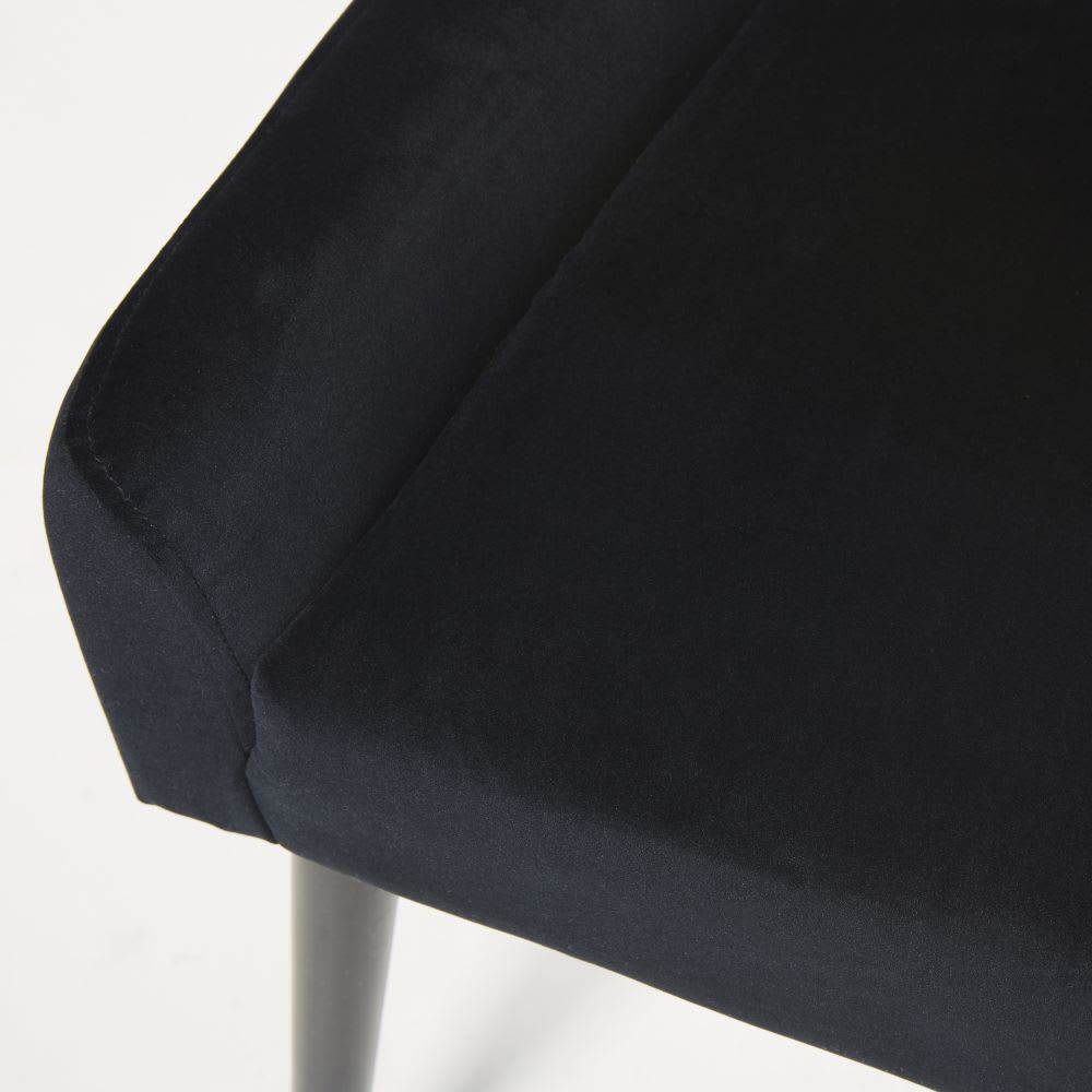 OTTO - Black Velvet and Birch Chair – image 8