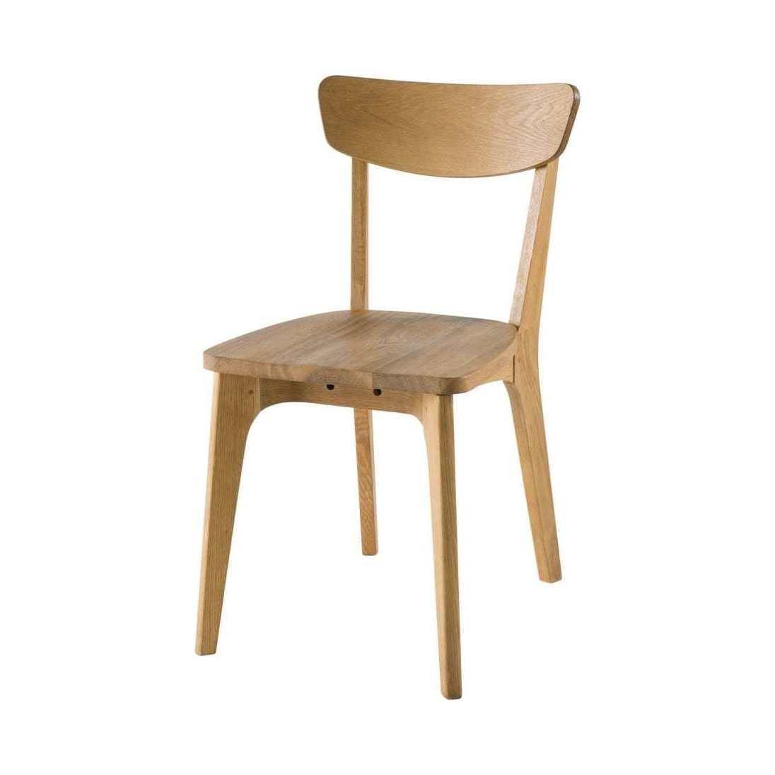 VIRGIL - Vintage Solid Oak Chair – image 1