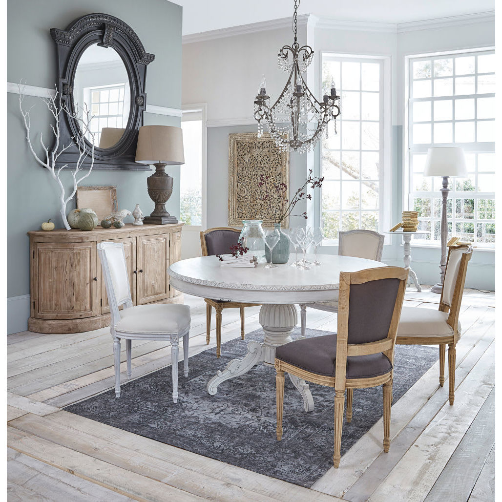 ISADORA - Ivory Cotton and Solid Oak Chair – image 4