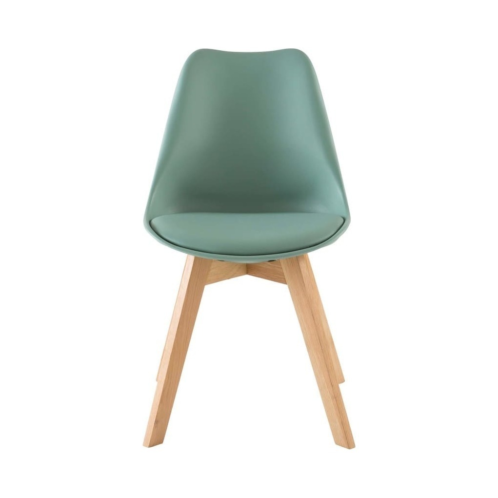 ICE - Aqua Scandinavian-Style Chair with Solid Oak – image 2