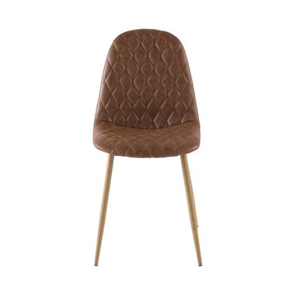 CLYDE - Camel Scandinavian-Style Tufted Chair – image 2